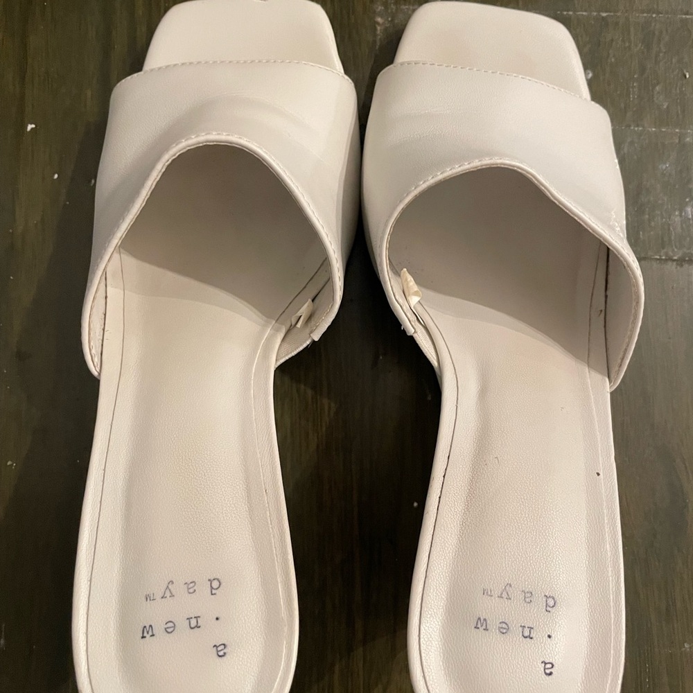 White Mule Heels